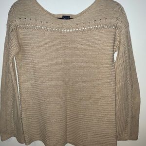 Beige knit sweater